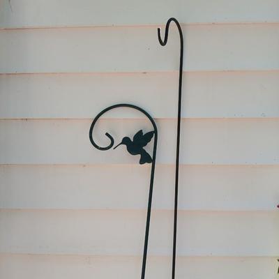 Two yard / garden plant hanger shepherd hooks