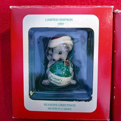 Christmas ornaments - all in their boxes -