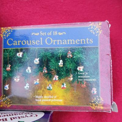Christmas ornaments - all in their boxes -