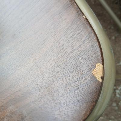Samsonite card table with two folding chairs