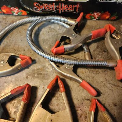 Lot of 11 Spring Clamps