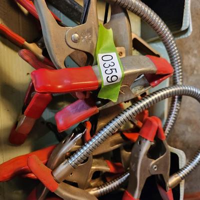 Lot of 11 Spring Clamps