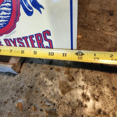 W.H. Killian Co. Sealtite Baltimore Oysters Sign