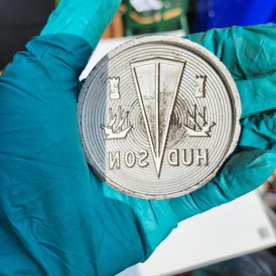 lot of 4 Hudson Car Emblems, Tail light ,Grill Medallion Badge , Steering Wheel Horn button,