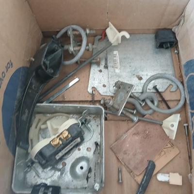 Large amount of assorted garage hardware - with vintage pencil sharpeners - and monkey wrenches
