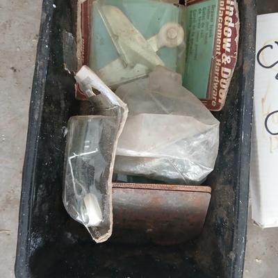 Large amount of assorted garage hardware - with vintage pencil sharpeners - and monkey wrenches