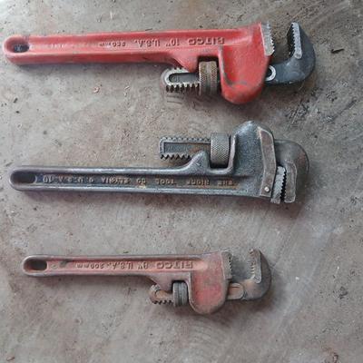 Large amount of assorted garage hardware - with vintage pencil sharpeners - and monkey wrenches