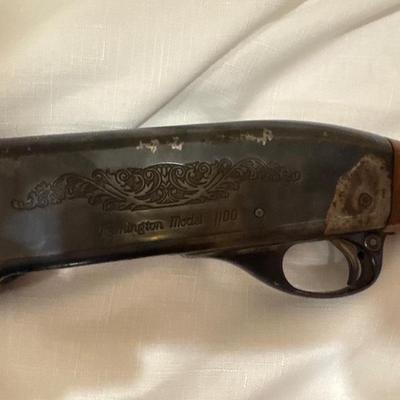 Sale Photo Thumbnail #15: Remington Model 1100 12 GA Shot Gun for 2 3/4 or shorter shells. Has visible wear and tear as shown in pics. Will need a good cleaning since it’s dusty.