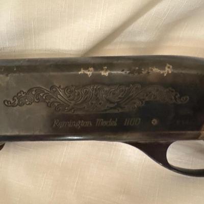 Sale Photo Thumbnail #13: Remington Model 1100 12 GA Shot Gun for 2 3/4 or shorter shells. Has visible wear and tear as shown in pics. Will need a good cleaning since it’s dusty.