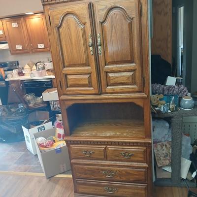 Sumter cabinet Co. media cabinet with pull out shelf - and three drawers
