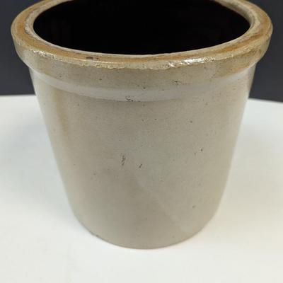 Vintage 8" Tall Stoneware Crock