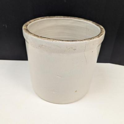 Vintage 7 1/2" Tall Stoneware Crock