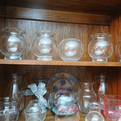 Glass vases of all sorts, shapes, and sizes - Great for crafts - weddings and more !