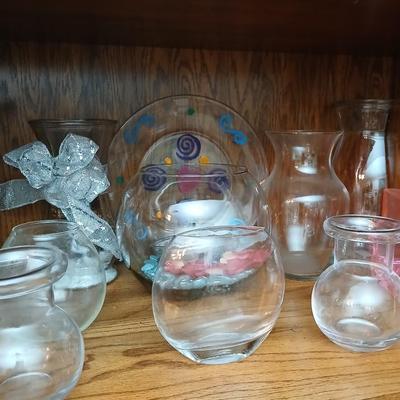 Glass vases of all sorts, shapes, and sizes - Great for crafts - weddings and more !
