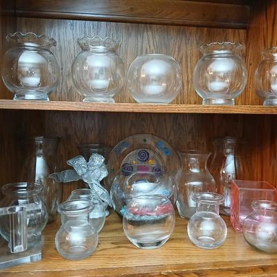 Glass vases of all sorts, shapes, and sizes - Great for crafts - weddings and more !