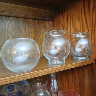 Glass vases of all sorts, shapes, and sizes - Great for crafts - weddings and more !