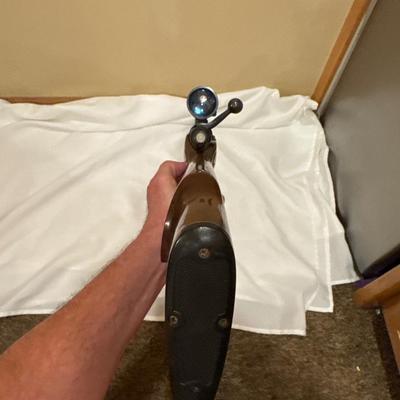 Sale Photo Thumbnail #28: Remington Model 700. 243 WIN with a 21 inch barrel and a Tasco 4x32 scope. This one will need a good cleaning as it is dusty.