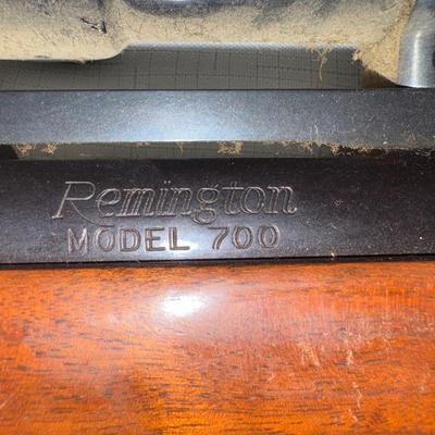 Sale Photo Thumbnail #25: Remington Model 700. 243 WIN with a 21 inch barrel and a Tasco 4x32 scope. This one will need a good cleaning as it is dusty.