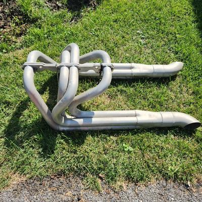 Vintage Exhaust Headers Yard Garage Art