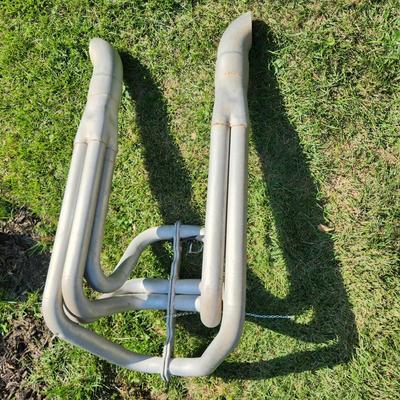 Vintage Exhaust Headers Yard Garage Art