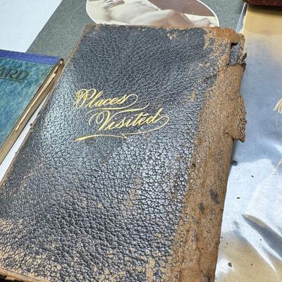 Early 20th century sleeved photos and 1930s-50s travel journals handwritten