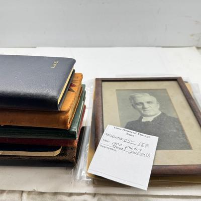 Early 20th century sleeved photos and 1930s-50s travel journals handwritten