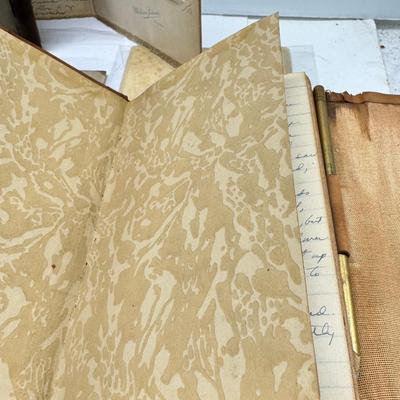 Early 20th century sleeved photos and 1930s-50s travel journals handwritten