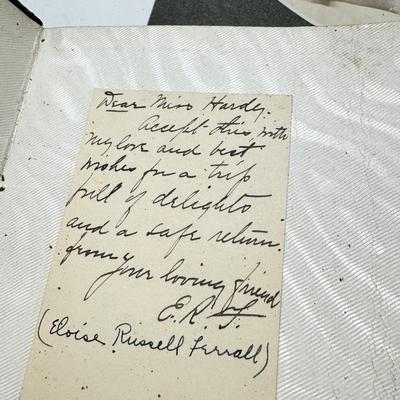 Early 20th century sleeved photos and 1930s-50s travel journals handwritten
