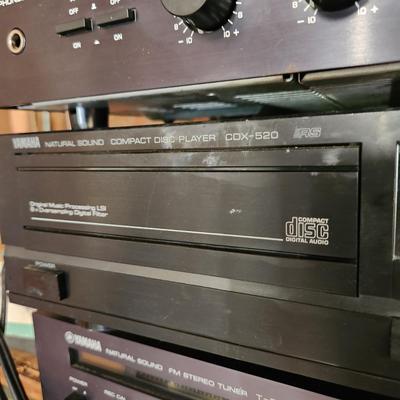 Yamaha Natural Sound Amplifier a-17 , Compact Disc Player CDx-520 , Tuner T-2 , with 1 Bose Speaker + 2 Bullet Tweeters