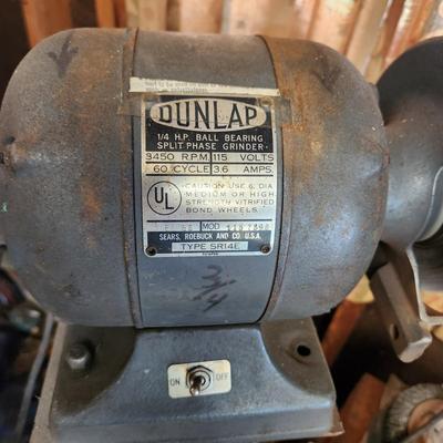 Dunlap 1/4 Hp Grinder Type SR14E includes Base Stand