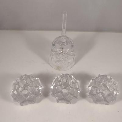 Crystal/Glass Home Decor- Candle Holders and Bell