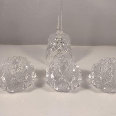 Crystal/Glass Home Decor- Candle Holders and Bell