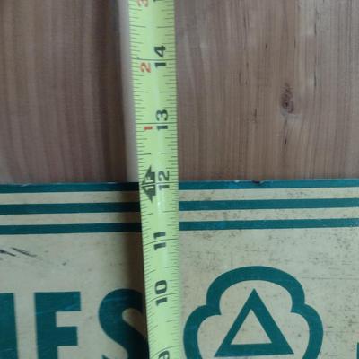 Vintage Cities Service Porcelain Metal Blade Sign- Approx 20 1/2" x 12"