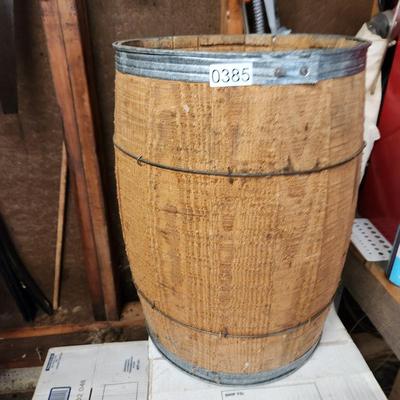 Vintage Wooden Nail Barrel