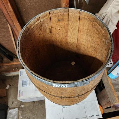 Vintage Wooden Nail Barrel