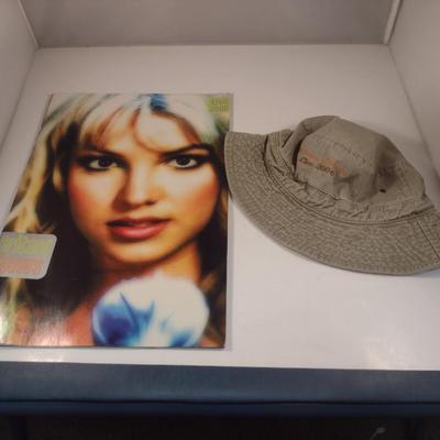 Britney Spears Book and Hat from Live Tour 2000