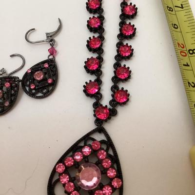 Necklace and earrings