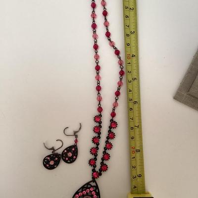 Necklace and earrings