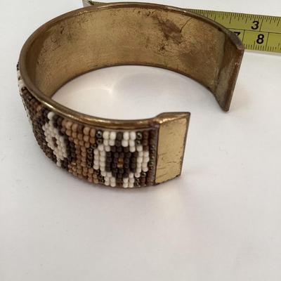 Vintage brass cuff bracelet. Navajo