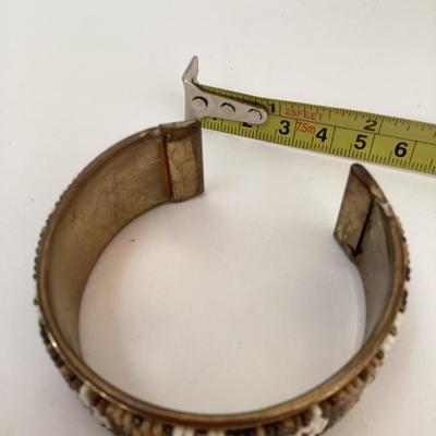 Vintage brass cuff bracelet. Navajo