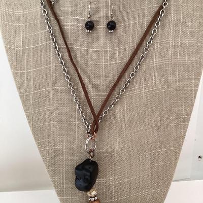 Kim min son necklace w earring set by Mia inspirations
