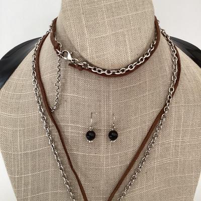 Kim min son necklace w earring set by Mia inspirations