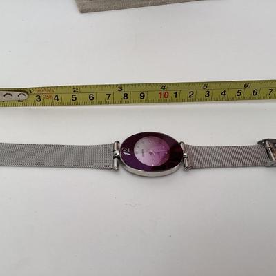 Geneva purple watch water resistant