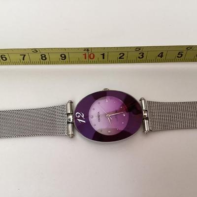 Geneva purple watch water resistant