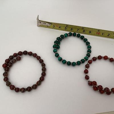 3 Beaded bracelets