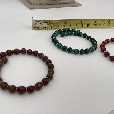 3 Beaded bracelets