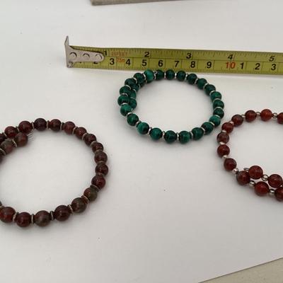 3 Beaded bracelets
