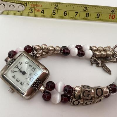 Geneva brown and silver tone watch “Go OCA”