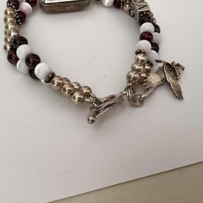 Geneva brown and silver tone watch “Go OCA”