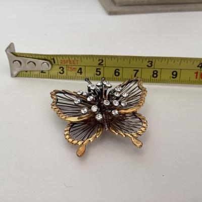Vintage Monet butterfly brooch/ pendant